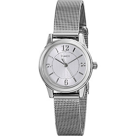 Timex Women's T2P457 Casey Dress Silver-Tone Stainless Steel Mesh Bracelet Watch