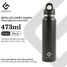 Mua Bình giữ nhiệt Gozen USA 592ml cao cấp  bình giữ nhiệt khắc tên Gozen công nghệ Mỹ Revomax. Giữ đá lạnh 36 tiếng  giữ nóng 18 tiếng. Bảo hành 12 tháng tại Gozen