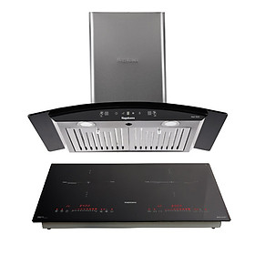 Mua Combo Bếp Đôi Điện Từ Inverter Nagakawa NK2C01M Và Máy Hút Mùi Nagakawa NKCH05M70 Tích hợp công nghệ NaSYNC - Tự động đồng bộ điều khiển giữa bếp điện từ và hút mùi Điều khiển chuyển động Leap Motion và Touch Control bằng cách vẫy tay - Hàng Chính Hãng