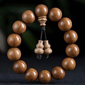 VÒNG TAY CHUỖI GỖ LỤC ĐẠO MỘC LIÊN HOA 15 ly TẶNG HỘP ĐỰNG