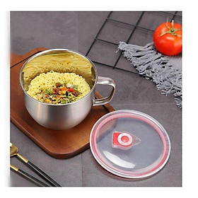 Mua Ca Ăn Mì Inox Kèm Nắp Đậy 14cm