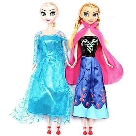 Set 2 Búp Bê Nữ Hoàng Băng Giá Elsa Và Anna Có Khớp