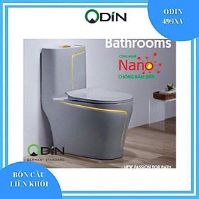 Mua BỒN CẦU LIỀN KHỐI CAO CẤP XÁM VIỀN VÀNG ODIN 499XV