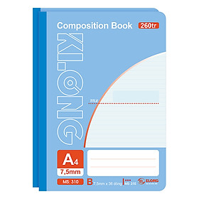 Lốc 2 Sổ May Dán Gáy Klong A4 MS 310 (260 Trang)