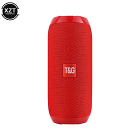 Mới TG117 Loa Bluetooth không dây chống nước TWS Máy nghe nhạc di động ngoài trời Máy nghe nhạc MP3 Loa siêu trầm Thẻ TF Loa có thể gọi được Màu sắc: Đỏ