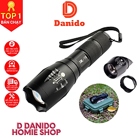 Mua Đèn pin cầm tay siêu sáng US ARMY XML -T6 cao cấp - Đèn pin cao cấp vỏ hợp kim chống nước kèm hộp full box - Hàng chính hãng D Danido