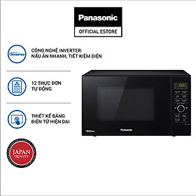 Lò Vi Sóng Inverter Tích Hợp Nướng Panasonic NN-GD37HBYUE Công Suất 1000W (23L)- Hàng Chính Hãng
