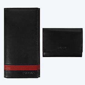 Cặp ví da thật HEYDAY2 (LC55L119) & HEART3 (LC56L119) Handcrafted Wallet Black_HAVIAS