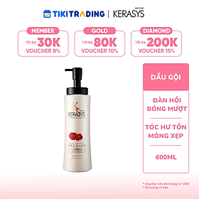 Dầu gội Aekyung Kerasys Oriental Premium Red Camellia EX Volumizing Repair Shampoo (Dưỡng tóc bồng bềnh - Dành cho tóc hư tổn, mỏng xẹp) 600 ml