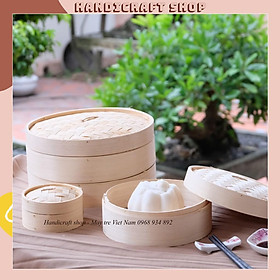 Mua Xửng Hấp Tre - 1 Tầng - Hấp Bánh Bao - Há Cảo - Xôi Nếp - HANDICRAFT SHOP