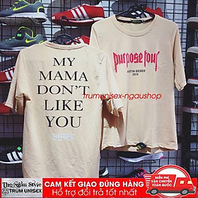 Áo thun Stee nam tay lỡ unisex form rộng overtee in decal Justin chất vải cotton xịn Trumunisex aothununisex