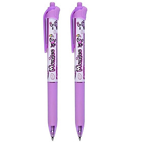 Vỉ 2 Bút Gel Xóa Được TP-GELE003 - Mực Tím