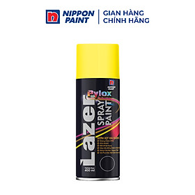 Sơn xịt đa năng Pylox Lazer - N218 ART YELLOW - Chính hãng NIPPON PAINT - Dung tích 400ml