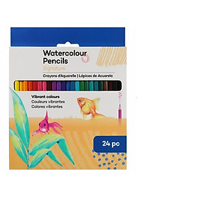 Bút chì màu nước bộ 24 màu