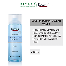 Nước Hoa Hồng Da Nhạy Cảm Eucerin Dermato Clean (200ml)