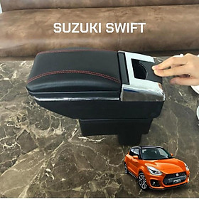 Bệ tỳ tay cao cấp tích hợp cổng sạc USB dành cho xe SUZUKI SWIFT 