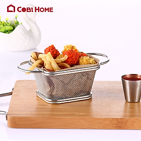 Mua Rổ đựng đồ chiên  nhúng bằng thép không gỉ 304 - có 2 kiểu tay cầm