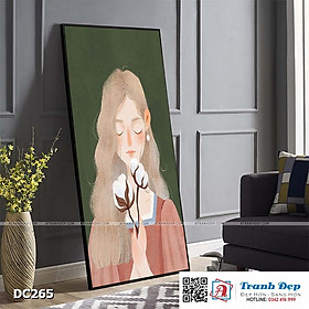 Tranh đơn canvas treo tường Decor Thiếu nữ - DC265