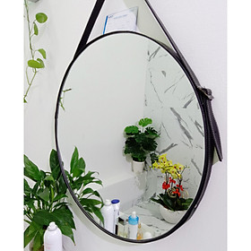 Mua Gương Tròn Dây Da Kibath Cho Phòng Trang Điểm Phòng Ngủ