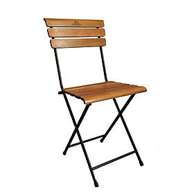 Ghế gỗ Fansipan Patio (lưng thẳng,sơn đen) - Ghế cafe - Ghế nhà hàng