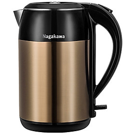 Bình Đun Siêu Tốc 2 Lớp Nagakawa NAG0315 (1.8 Lít) - Đồng - Hàng Chính Hãng
