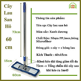 Hình ảnh Cây lau nhà công nghiệp 60cm-Cây lau sàn bông san hô siêu sạch dùng cho trường học,bệnh viện,nhà hàng,khách sạn