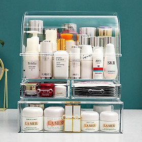 Mua Hộp đựng mỹ phẩm trong suốt có nắp chống bụi size lớn ( sẵn hàng)