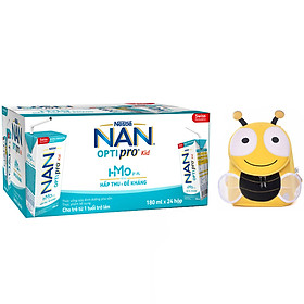 Thùng 24 hộp Nestlé® NAN® OPTIPRO® Kid Hộp pha sẵn 180ml ( 24x180ml) + Tặng Balo con ong