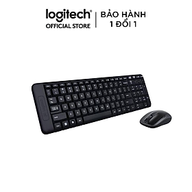 Bộ Bàn Phím Và Chuột Không Dây Logitech MK215 - Hàng Chính Hãng