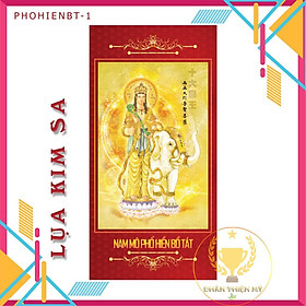 Phổ Hiền Bồ Tát Vải Kim Sa Cao Cấp
