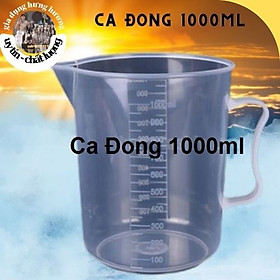 Ca Đong 1000ml Nhựa Có Vạch Chia Định Lượng - Chuẩn nhựa PP | CA ĐONG 1L