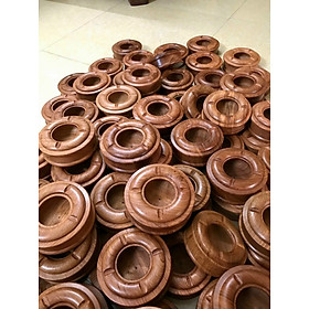 Mua Gạt tàn gỗ hương trụ tròn trơn nguyên khối sang trọng