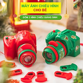 Đồ chơi máy ảnh 3 - 24 họa tiết Noel trang trí tiệc giáng sinh, quà giáng sinh cho bé