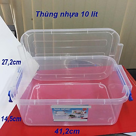Mua Thùng nhựa trong suốt 10l của duy tân