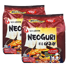 Combo 8 Gói Mì Xào Khô Neoguri Nongshim (137g / Gói)