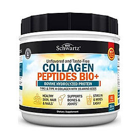 Collagen Peptides Protein Powder - Grass Fed, Pasture Raised with Aminos - Promotes Healthy Skin Hair & Nails – Bone & Joint Support - Hydrolyzed, Unflavored, Non GMO, Gluten Free - Easy to Mix -16 oz