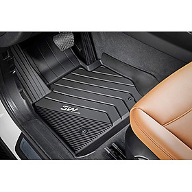 Thảm lót sàn xe ô tô BMW X1 (2 ghế đầu)  2015+đến nay nhãn hiệu Macsim 3W - chất liệu nhựa TPE đúc khuôn cao cấp, màu đen.