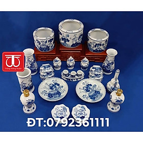 Mua BỘ BÁT HƯƠNG VẼ SEN ( HAI BÁT 16+ MỘT BÁT 18 ) ĐẾ KÊ GỖ HƯƠNG