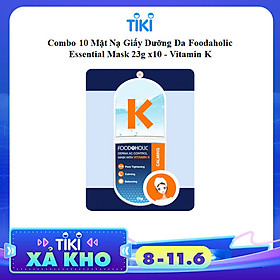 Combo 10 Mặt Nạ Giấy Dưỡng Da Foodaholic Essential Mask 23g x10