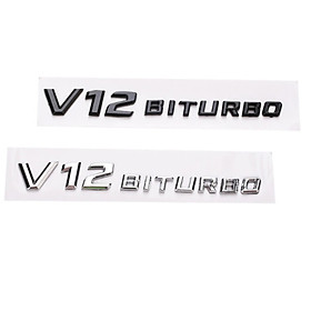 Decal tem chữ V12-Biturbo dán hông xe Mercedes