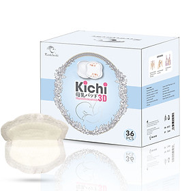 Miếng lót thấm sữa tổ ong Kichilachi siêu thấm, dùng 1 lần (Hộp 36 Miếng)