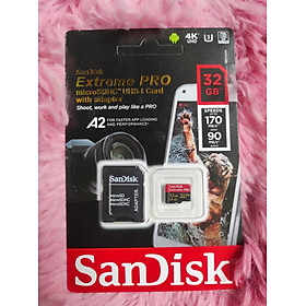 Mua Thẻ Nhớ Sandisk Extreme Pro 32Gb Chip A2 V30 170Mb/s Hàng Chính Hãng