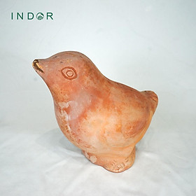 Tượng chú chim mỏ nhọn size M trang trí chất liệu đất nung terracotta Tượng decor nội ngoại thất Tượng đất nung