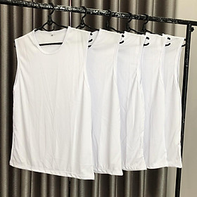 Áo Thun Lạnh 3 lỗ Màu Trắng