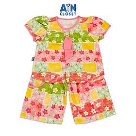 Bộ quần áo Lửng bé gái họa tiết Mảng Hoa Cotton - AICDBGW0MXM3 - AIN Closet