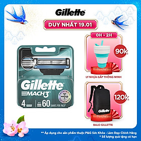 Lưỡi Dao Cạo Râu Gillette Mach3 Classic Bộ 4 Cái