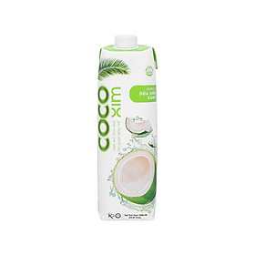 Hộp Nước dừa Xiêm xanh 100% dừa tươi nguyên chất Cocoxim 1000ml