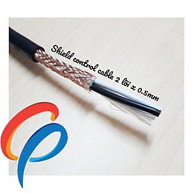 Mua Cáp điều khiển 2 lõi x 0.5mm có lưới chống nhiễu điện áp 500 volt vỏ bọc pvc