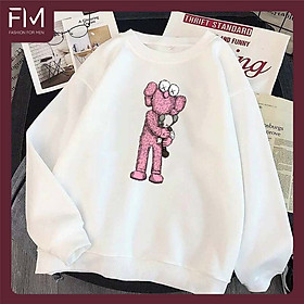 Áo sweater thời trang nam nữ phong cách Basic in hoạt hình Kaws dễ thương - FORMENSHOP - FMGV036