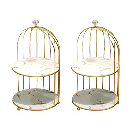2x Perfume Rack Organizer Cake Cupcakes Serving Makeup Shelf